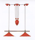 Stylová stahovací lampa s keramickým stínidlem v různých odstínech